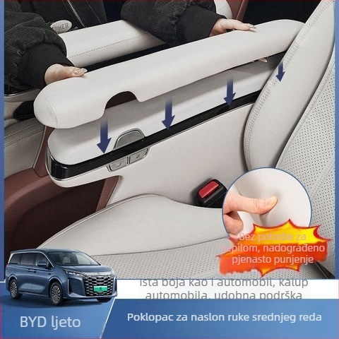 BYD kožni set zaštite naslona za ruku za drugi red sjedala — modifikacije unutarnje obloge, prilagodljivo