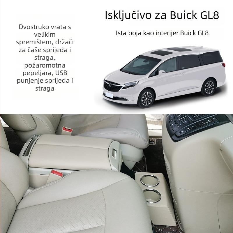 Buick GL8 središnja kutija za naslon za ruku (drvena konstrukcija, težina 10 kg, podrijetlo Henan, model GL8)