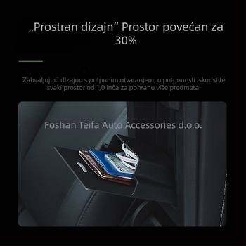 TEMAI Tesla Model 3/Y središnja konzola – magnetska kutija za pohranu TM-21, plastika, 147 g, montaža ljepilom