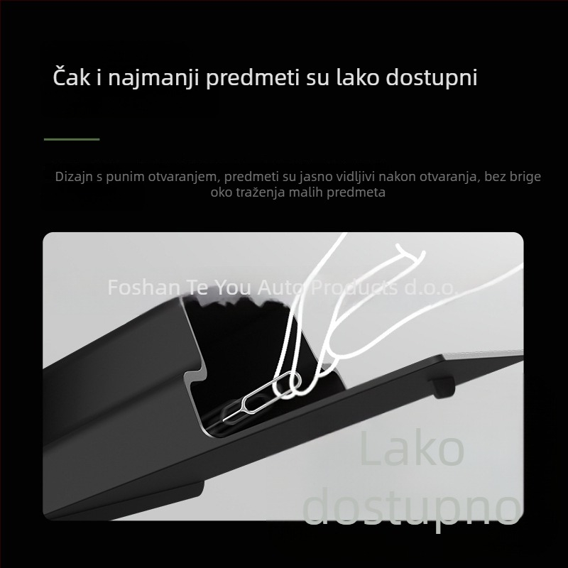 TEMAI Tesla Model 3/Y središnja konzola – magnetska kutija za pohranu TM-21, plastika, 147 g, montaža ljepilom