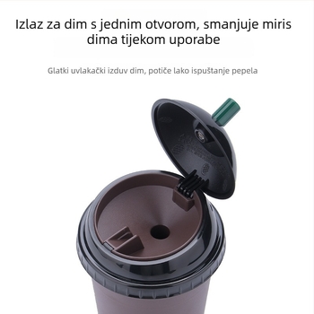 Pepeljara s poklopcem za auto i dom (Materijal: Melamin; Brend: Chi weng; Model: 1; Proces proizvodnje: Lijevanje)
