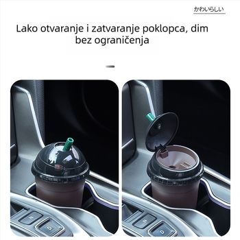 Pepeljara s poklopcem za auto i dom (Materijal: Melamin; Brend: Chi weng; Model: 1; Proces proizvodnje: Lijevanje)