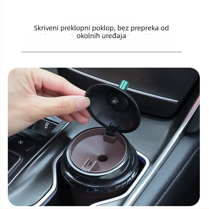 Pepeljara s poklopcem za auto i dom (Materijal: Melamin; Brend: Chi weng; Model: 1; Proces proizvodnje: Lijevanje)