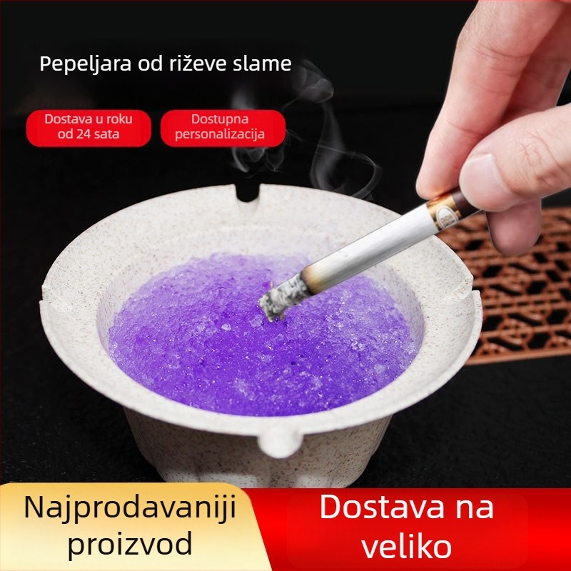 Pepeljak za auto od plastike, protiv rasipanja pepela, visokokvalitetan dojam, prilagodljiv logotipu
