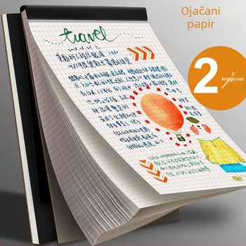 Bilježnica s ljepilnim povezom, PVC papir, 75 g/m², 1–50 stranica, kreativni stil