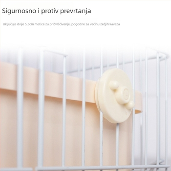 Dvostruko odvojena toalet za zeca s velikim unutarnjim prostorom, zaštita od prskanja i prevrnuća; Materijal: Drugo; Nije uvezeno; Kategorija: gnijezdo za kućne ljubimce