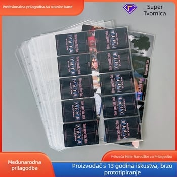 Album za kartice s prilagodljivim stranicama i ispisom logotipa, PP unutarnje stranice