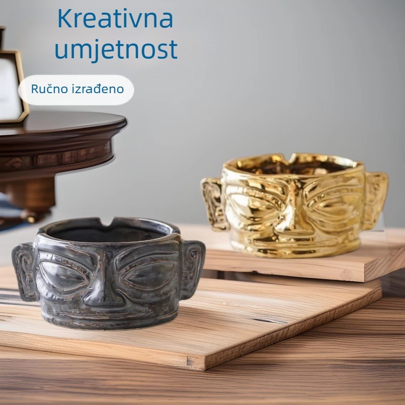 Keramički pepeljara ukras, klasični stil, kolekcionarski, šifra Py-895gf, kutija 20 komada