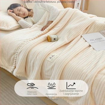 Ćebe od ovčje vune, dvostruki koralni pliš, 800–1000 g, zimska upotreba