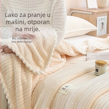 Ćebe od ovčje vune, dvostruki koralni pliš, 800–1000 g, zimska upotreba