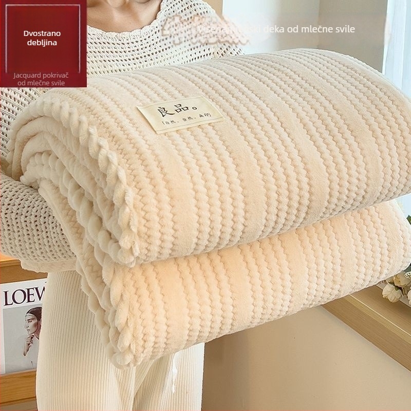 Ćebe od ovčje vune, dvostruki koralni pliš, 800–1000 g, zimska upotreba