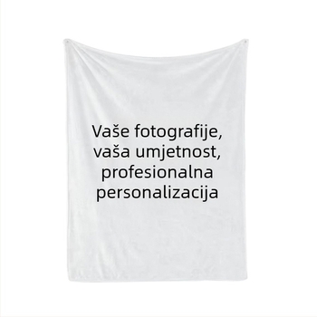 Personalizirana jastučnica i deka s otiskom lika, toplinska transferta, poliester, koralni flis, zimska upotreba, prilagodljivo