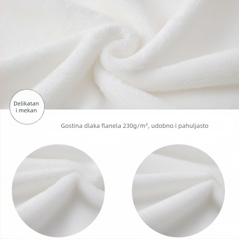 Dvostrano debeli flanel pokrivač, poliester, prilagodljiv dizajn, jesensko-zimska upotreba, opcije 300g/230g