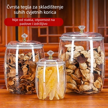Ovalni plastični hermetički spremnik za skladištenje, 5L+, minimalistički dizajn