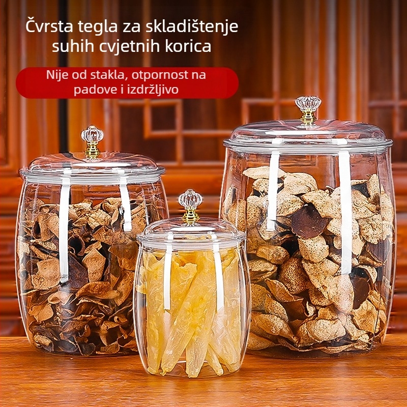 Ovalni plastični hermetički spremnik za skladištenje, 5L+, minimalistički dizajn