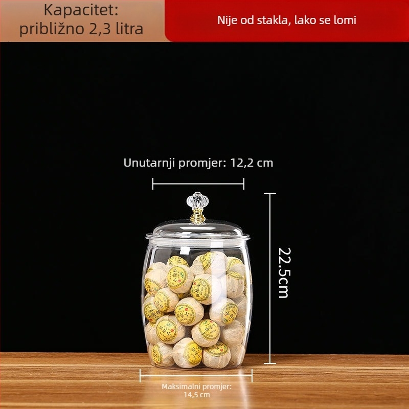 Ovalni plastični hermetički spremnik za skladištenje, 5L+, minimalistički dizajn