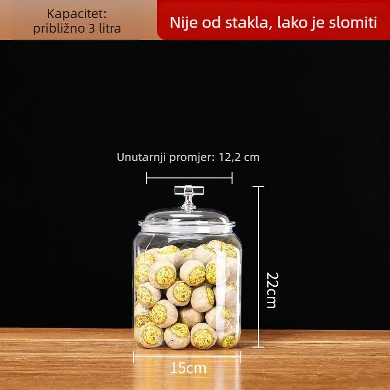 Ovalni plastični hermetički spremnik za skladištenje, 5L+, minimalistički dizajn