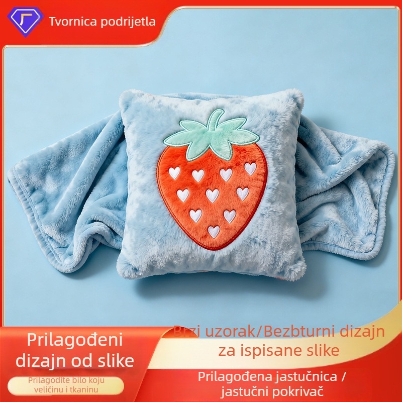 Wenquxing prilagodljiva zimska jastučnica-ćebe, navlaka od Dutch velvet, punjenje perjem, cvjetni uzorak