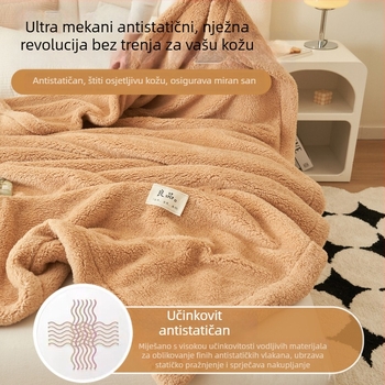 Plišani deka, jednobojna, za sve sezone, stil laganog luksuza