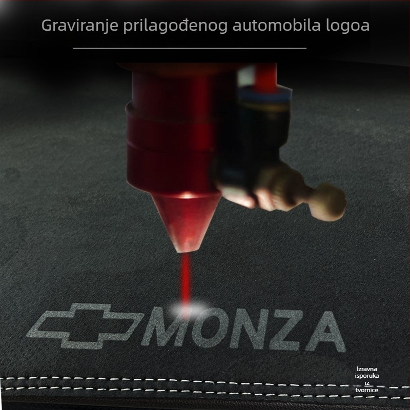 Podložak za ploču instrumenta od velura za zaštitu od sunca i toplinsku izolaciju, za središnju konzolu