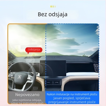 BYD Song LDMI veluru panel ploče – zaštita od osvjetljenja, protuklizna, toplinska izolacija, za središnju konzolu
