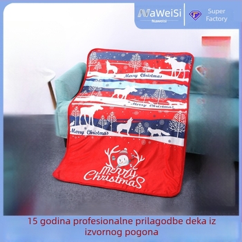 Navis koralna pliš deka s motivom crtanih likova, 300 g/m², proljeće i jesen, prilagodljivo nacrtima