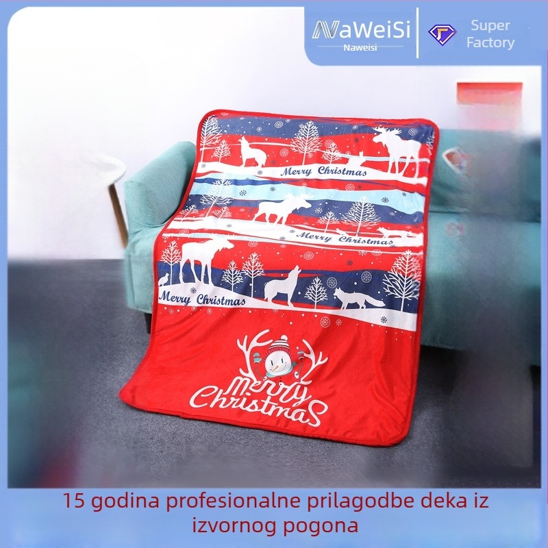 Navis koralna pliš deka s motivom crtanih likova, 300 g/m², proljeće i jesen, prilagodljivo nacrtima