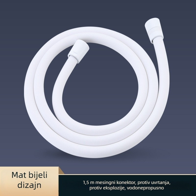 PVC univerzalni tuš šlauf s dizajnom protiv zaplitanja, model BL-8001, spiralno spojeno