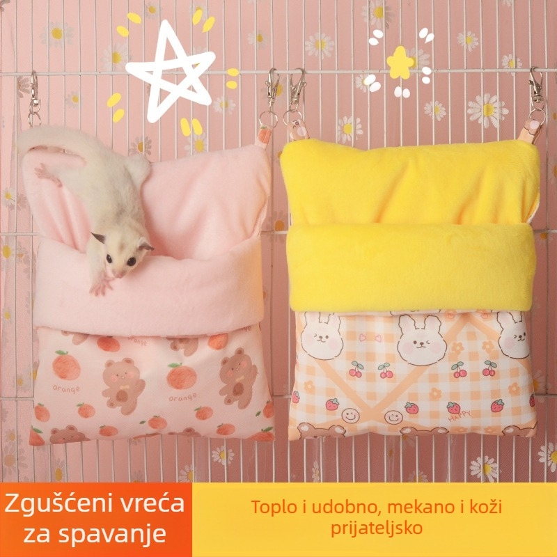 Hamster zimsko debelo pamučno gnijezdo za spavanje, viseće, toplo