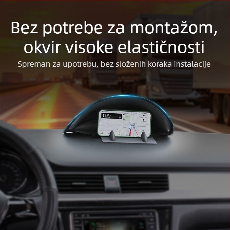 Auto sjenilo za telefon na instrument ploči, sklopivi držač za pohranu, poliester + čelična žica, bez ugradnje, marka Xiaoxueqiqi