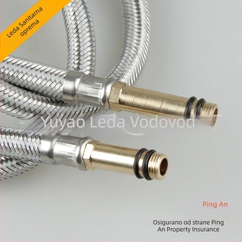 Vodovodni dovod za umivaonik, model Pointed Tube, 304 nehrđajući čelik, pleteni crijev, 1.0 MPa, navojni spoj