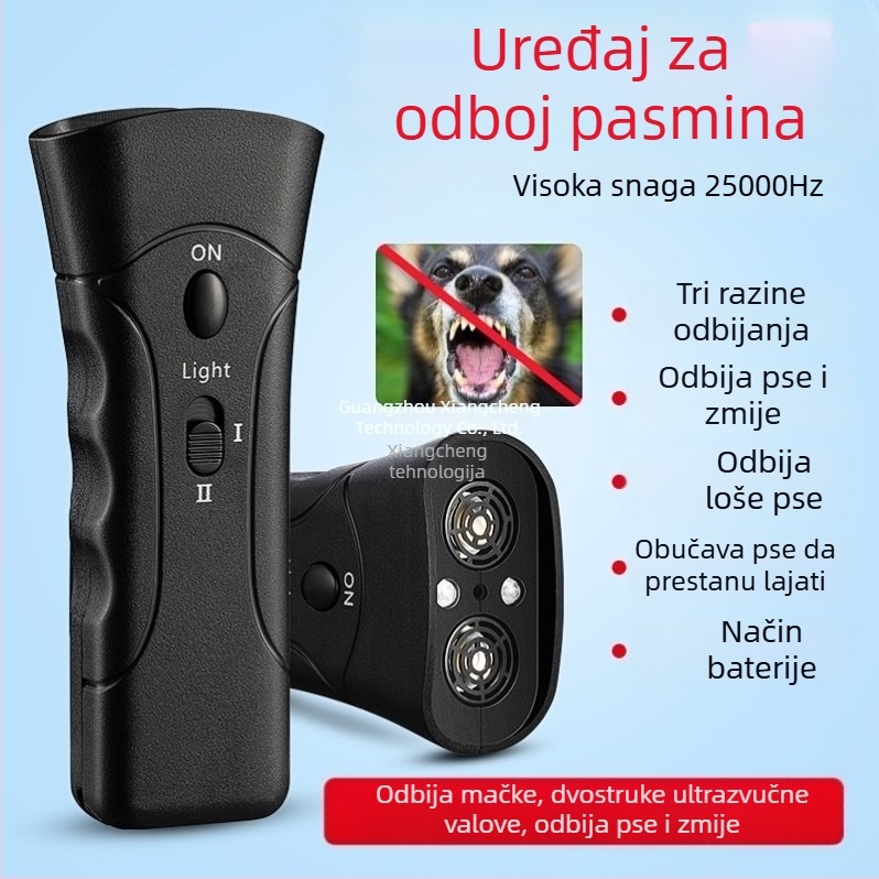 Ultrazvučni repelent za pse - Visokoučinkoviti vanjski uređaj za zaustavljanje lajanja, zaštita od ugriza (Brand: other; Materijal: Poliester; Primjenjivo: Opća namjena; Uvoz: Ne)