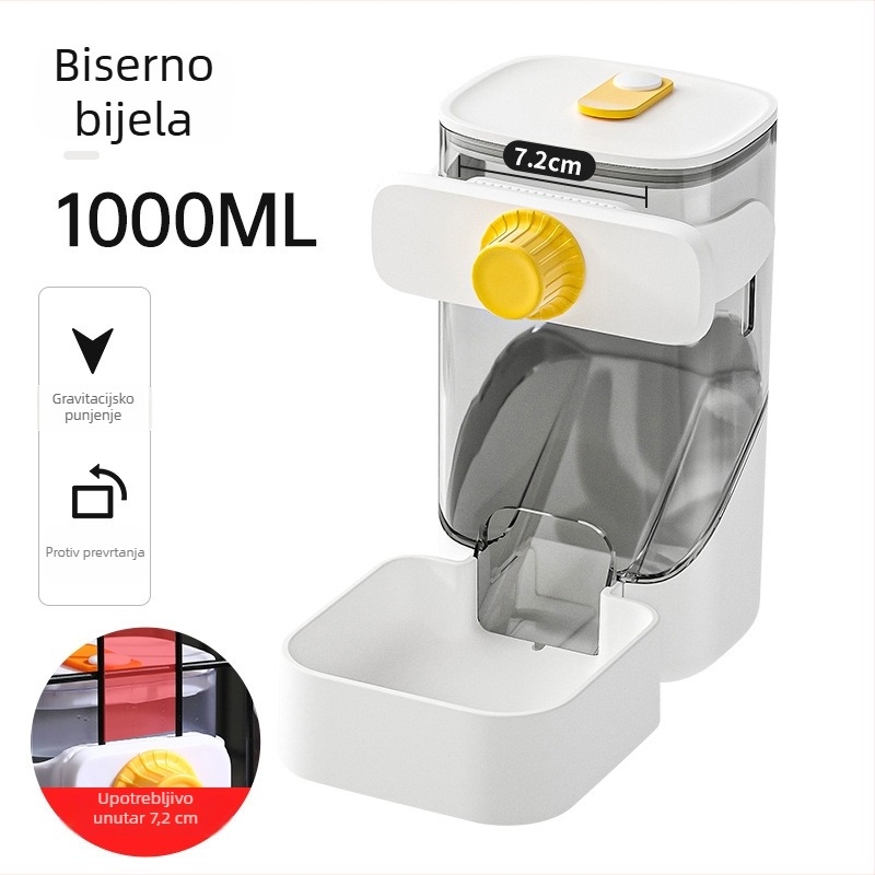 Automatska posuda za vodu i hranu za mačke i pse, visi u kavez, ABS materijal, komplet automatskog hranjenja, Jim Babe marka, pakiranje 24/30