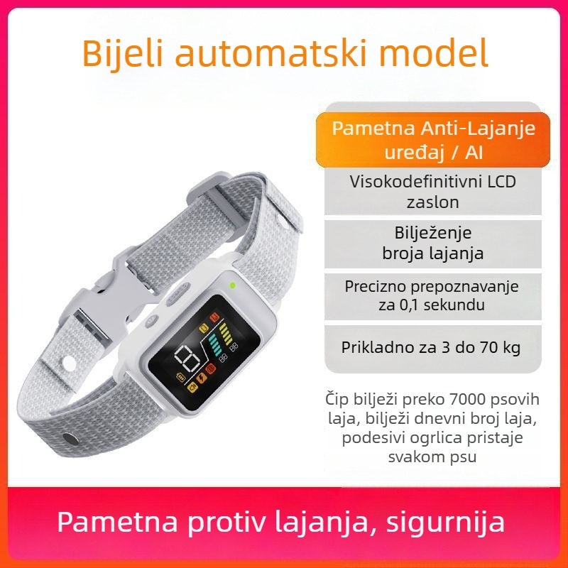 Električni šok ogrlica za obuku pasa s daljinskim upravljačem, domet do 2000 metara