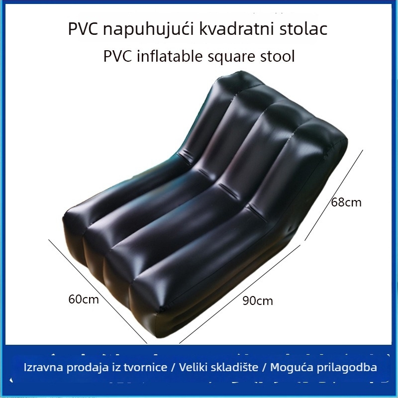 Napuhivani kauč L-oblik, PVC materijal, model ZJM-LSF095, težina 1300 g, stil L-tipa, moderni minimalizam, za vanjsku upotrebu