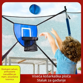 Kućna zidna ploča za košarku za unutarnju upotrebu, pogodna za odrasle i djecu, koš na vratima, edukativna igra za fitness
