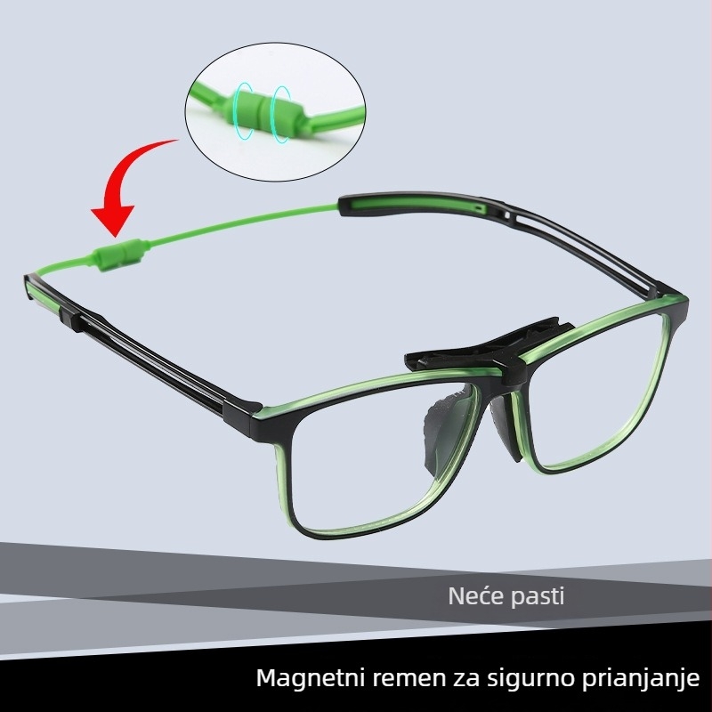 Zaštitne sportske naočale s magnetskim okvirom za trčanje, vožnju biciklom, košarku, nogomet i badminton – TR materijal, puni okvir, model TR9016