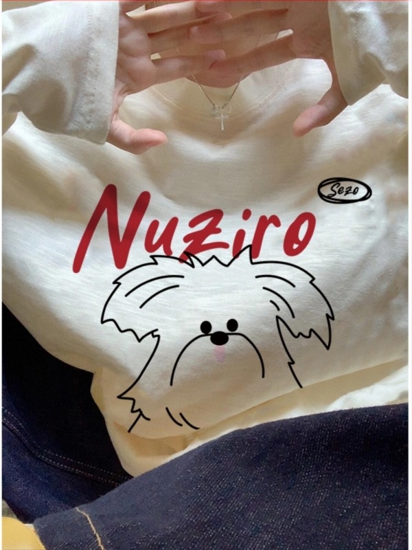 Ženski pamučni T-shirt s dugim rukavima, ležernog kroja, okrugli izrez, geometrijski uzorak, trodimenzionalni kroj