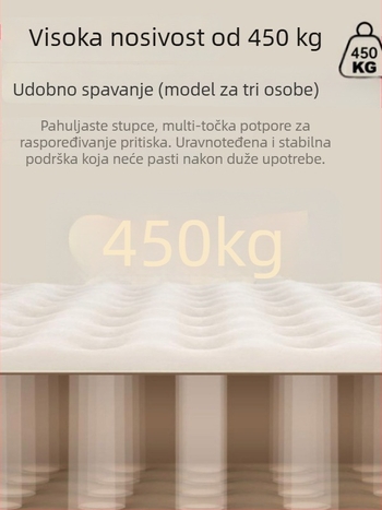 Napuhljivi kauč za kampiranje s ugrađenom električnom pumpom – prijenosan, dvostruka konstrukcija, Oxford platna površina, nosivost 400 kg