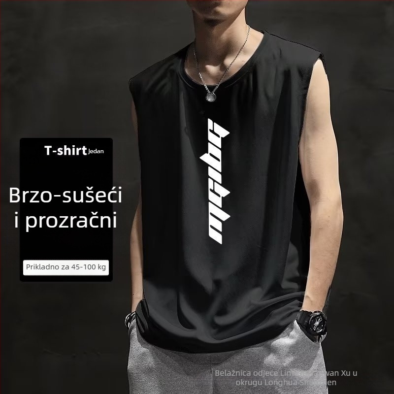 Sportski prsluk s kamuflažnim uzorkom, slobodan kroj, digitalni tisak na poliesteru, bez rukava