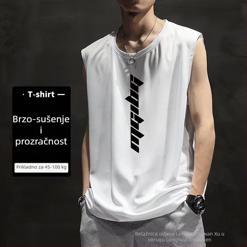 Sportski prsluk s kamuflažnim uzorkom, slobodan kroj, digitalni tisak na poliesteru, bez rukava