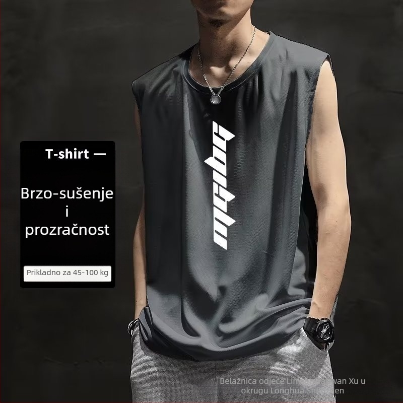 Sportski prsluk s kamuflažnim uzorkom, slobodan kroj, digitalni tisak na poliesteru, bez rukava