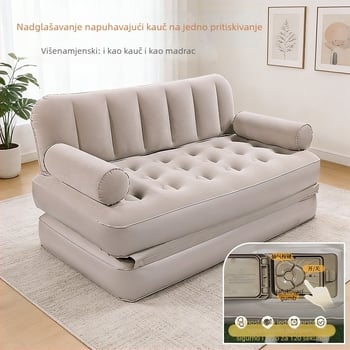 Okadu napuhivački kauč za vanjsku upotrebu – flocking materijal, za 1–3 osobe, neto težina 6,2 kg, način nadimanja: električna pumpa