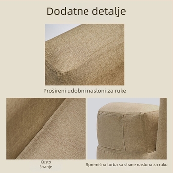 Dvostruki napuhiva kauč za kampiranje, lagan za nošenje i skladištenje, težina 5.6 kg, nosivost 300 kg, Oxford tkanina