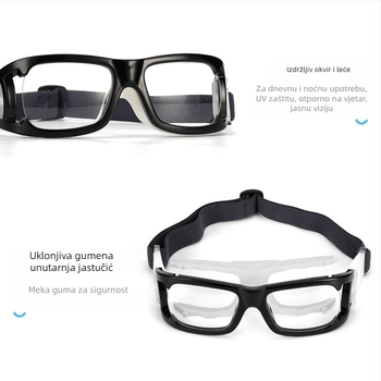 Sportske naočale 018: okvir za košarku, PC materijal, podesiva dioptrija, pogodno za košarku, nogomet, trčanje, vožnju biciklom, golf