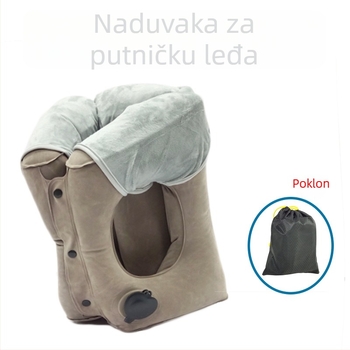 Napuhivački jastuk za vrat, uspravni dizajn, podrška za struk, PVC materijal, debljina 400