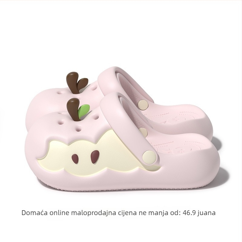 Unisex EVA Crocs stil sandale s remenom, prozračne, protuklizne, debeli potplat 3 cm i više, povećanje visine