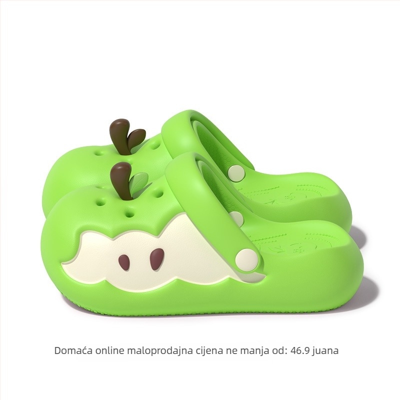 Unisex EVA Crocs stil sandale s remenom, prozračne, protuklizne, debeli potplat 3 cm i više, povećanje visine