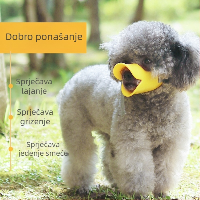 Zaštitna maska za usta psa za male pasmine – silikon, protiv ugriza i laja, Le Shuang Pet