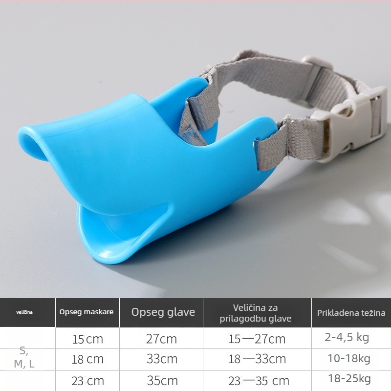 Zaštitna maska za usta psa za male pasmine – silikon, protiv ugriza i laja, Le Shuang Pet